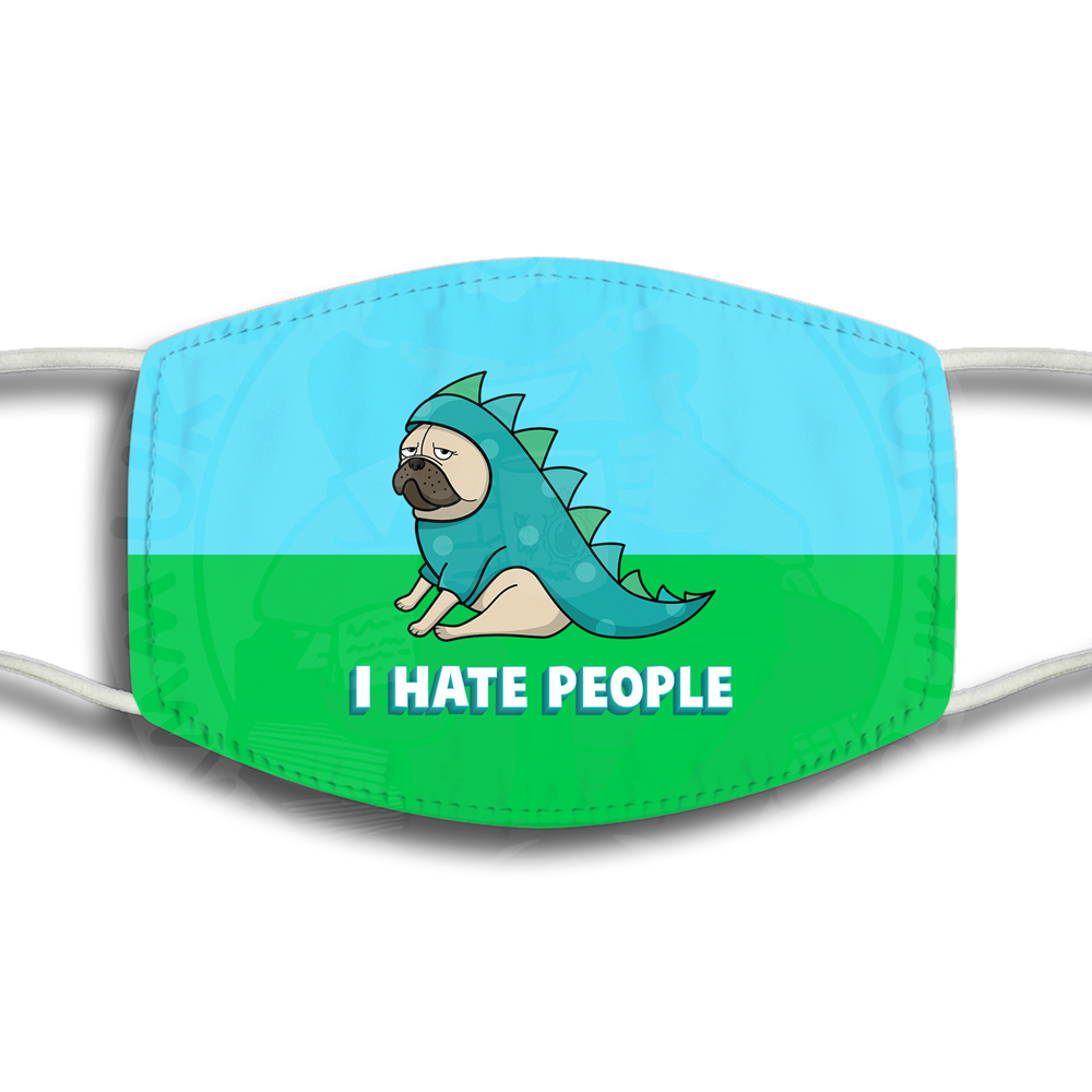 Hate People Face Cover
