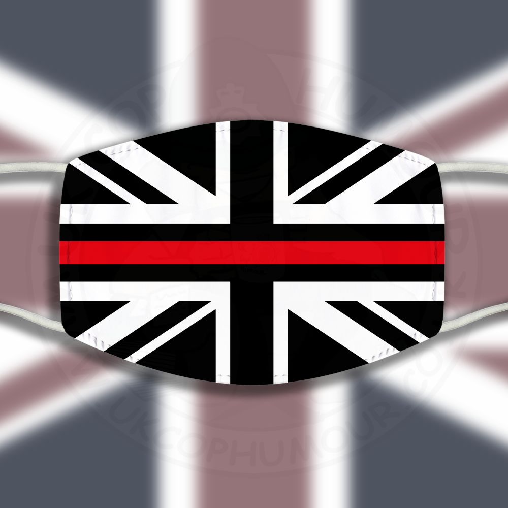 Thin Red Line Union Jack Face Cover