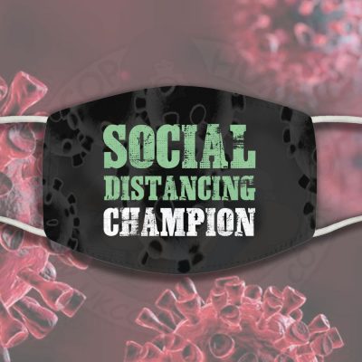 Social Distancing Champion Face Cover