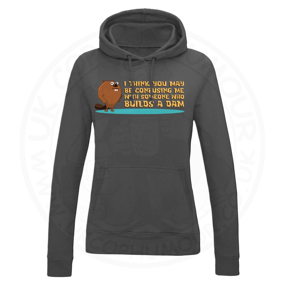 Ladies Builds A Dam Hoodie - Black, 18