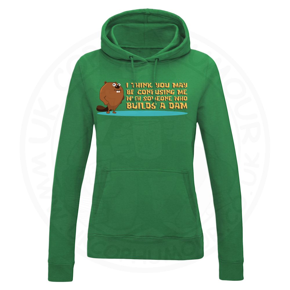 Ladies Builds A Dam Hoodie - Kelly Green, 18