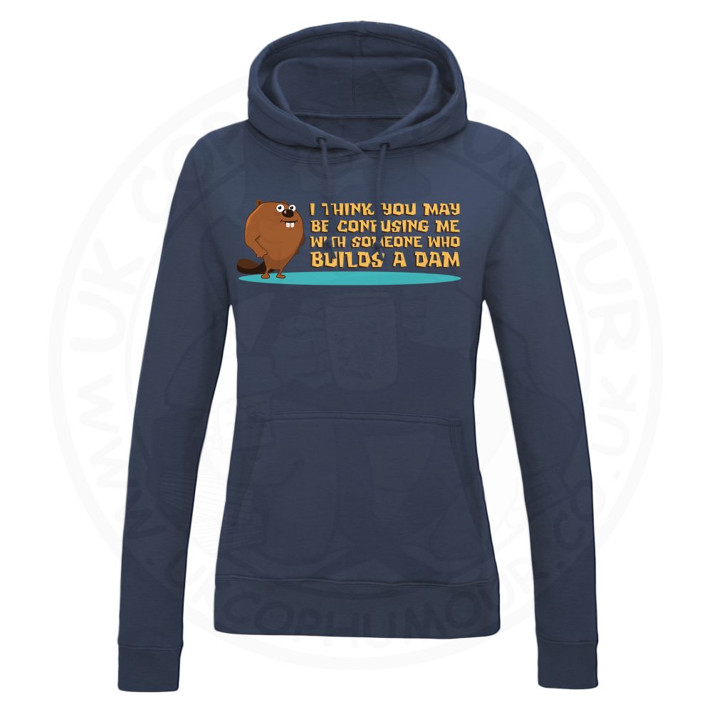 Ladies Builds A Dam Hoodie - Navy, 18