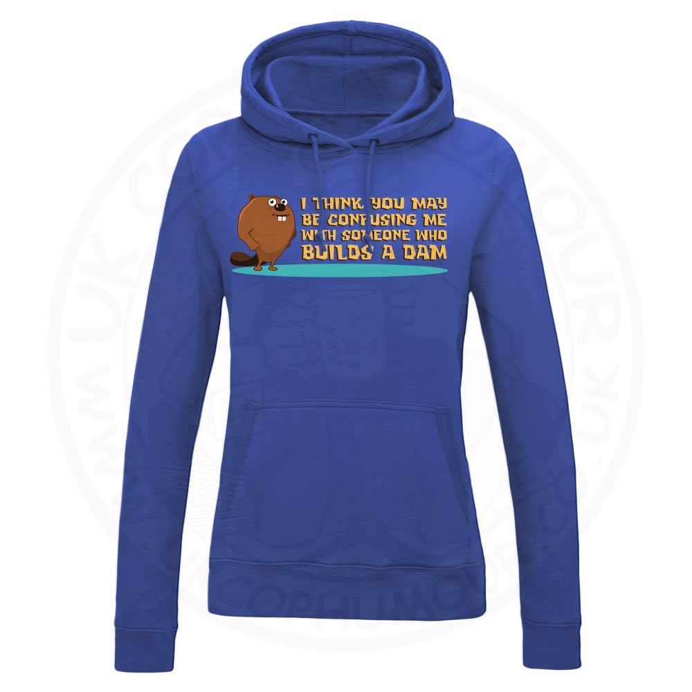 Ladies Builds A Dam Hoodie - Royal Blue, 18