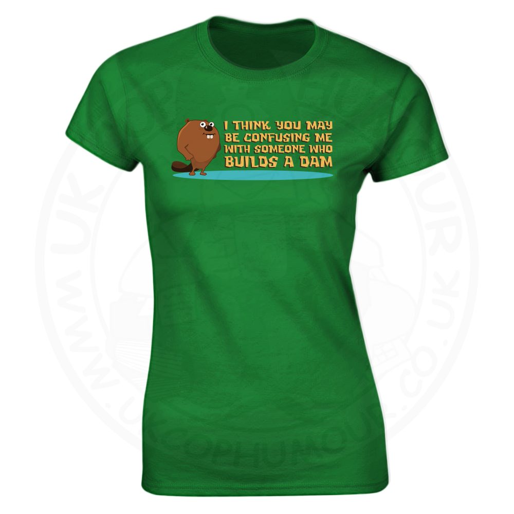 Ladies Builds A Dam T-Shirt - Kelly Green, 18