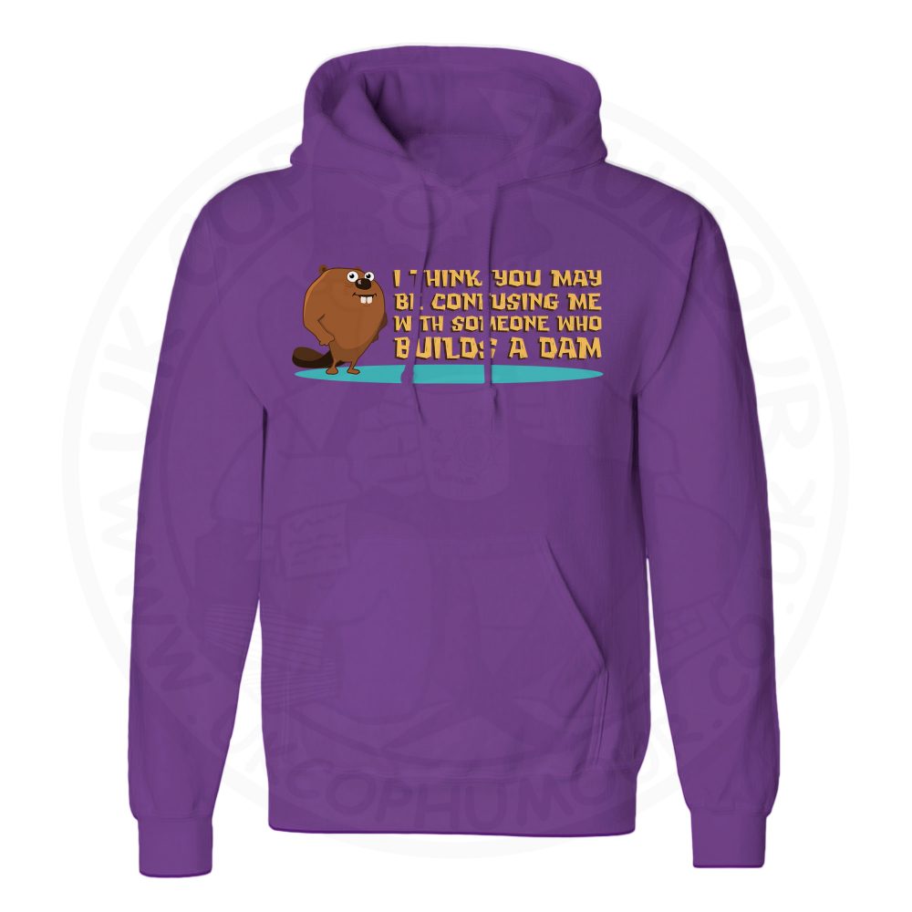 Unisex Builds A Dam Hoodie - Purple, 3XL