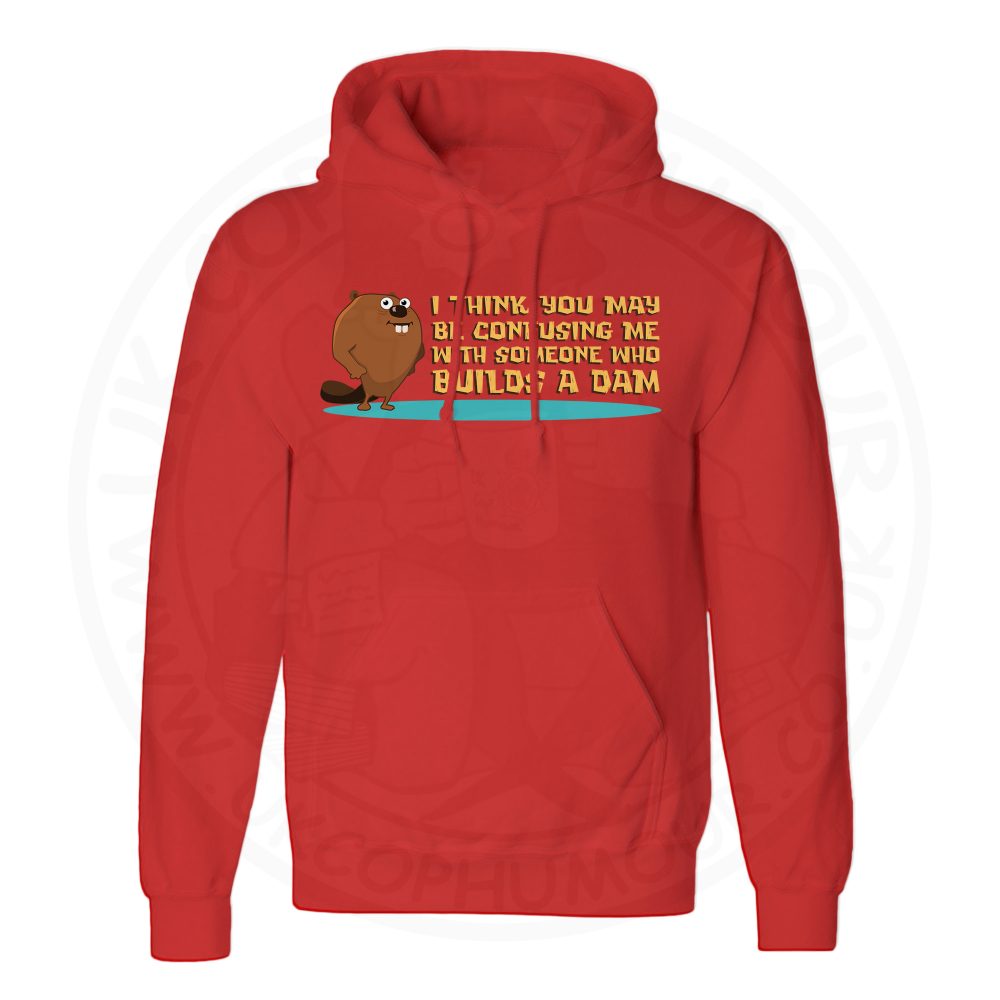 Unisex Builds A Dam Hoodie - Red, 3XL