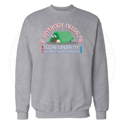 BLANKET FORT Sweatshirt - Grey, 3XL