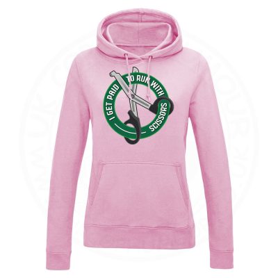 Ladies Run With Scissors Hoodie