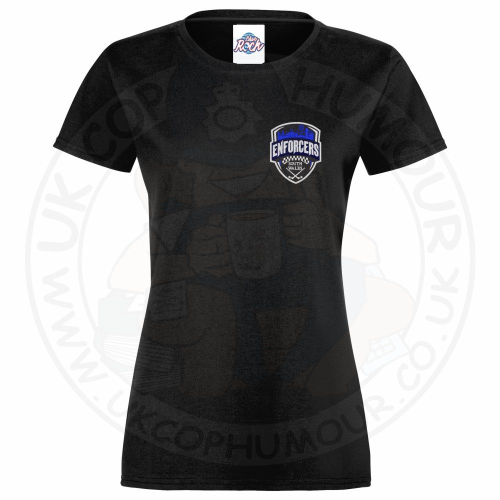 Womens Enforcers Small Logo T-Shirt - Image 2