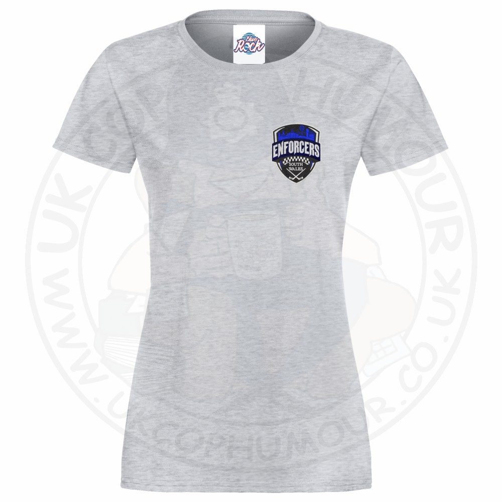 Womens Enforcers Small Logo T-Shirt - Image 3