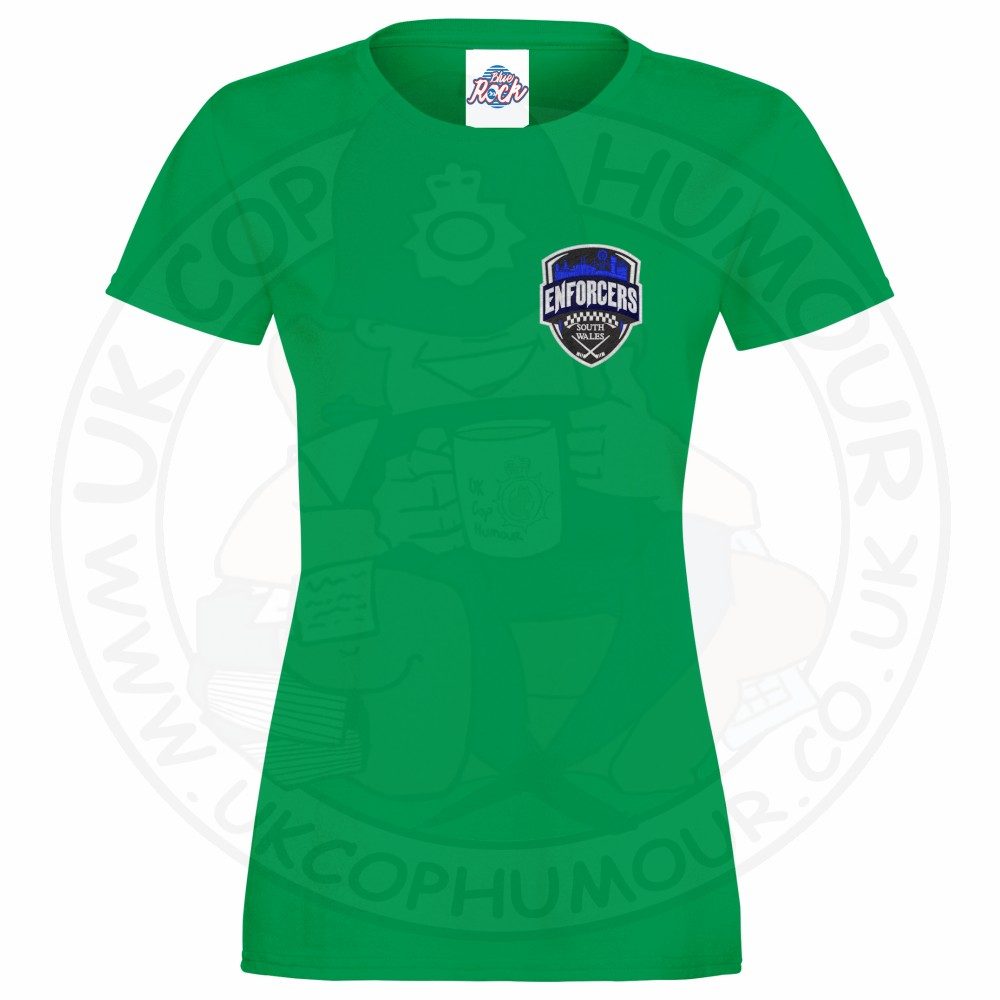 Womens Enforcers Small Logo T-Shirt - Image 4