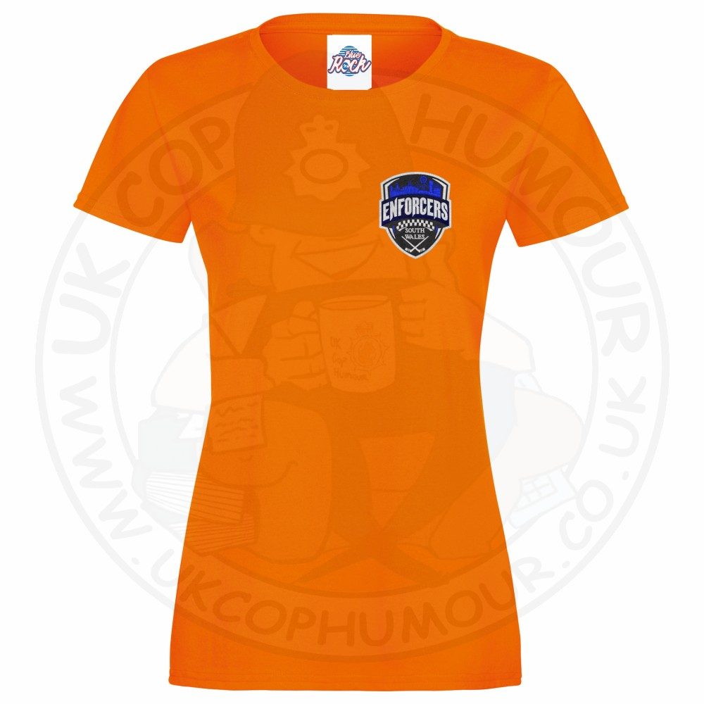 Womens Enforcers Small Logo T-Shirt - Image 5
