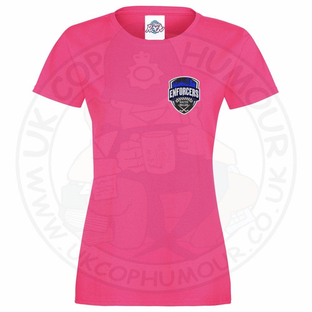Womens Enforcers Small Logo T-Shirt - Image 6