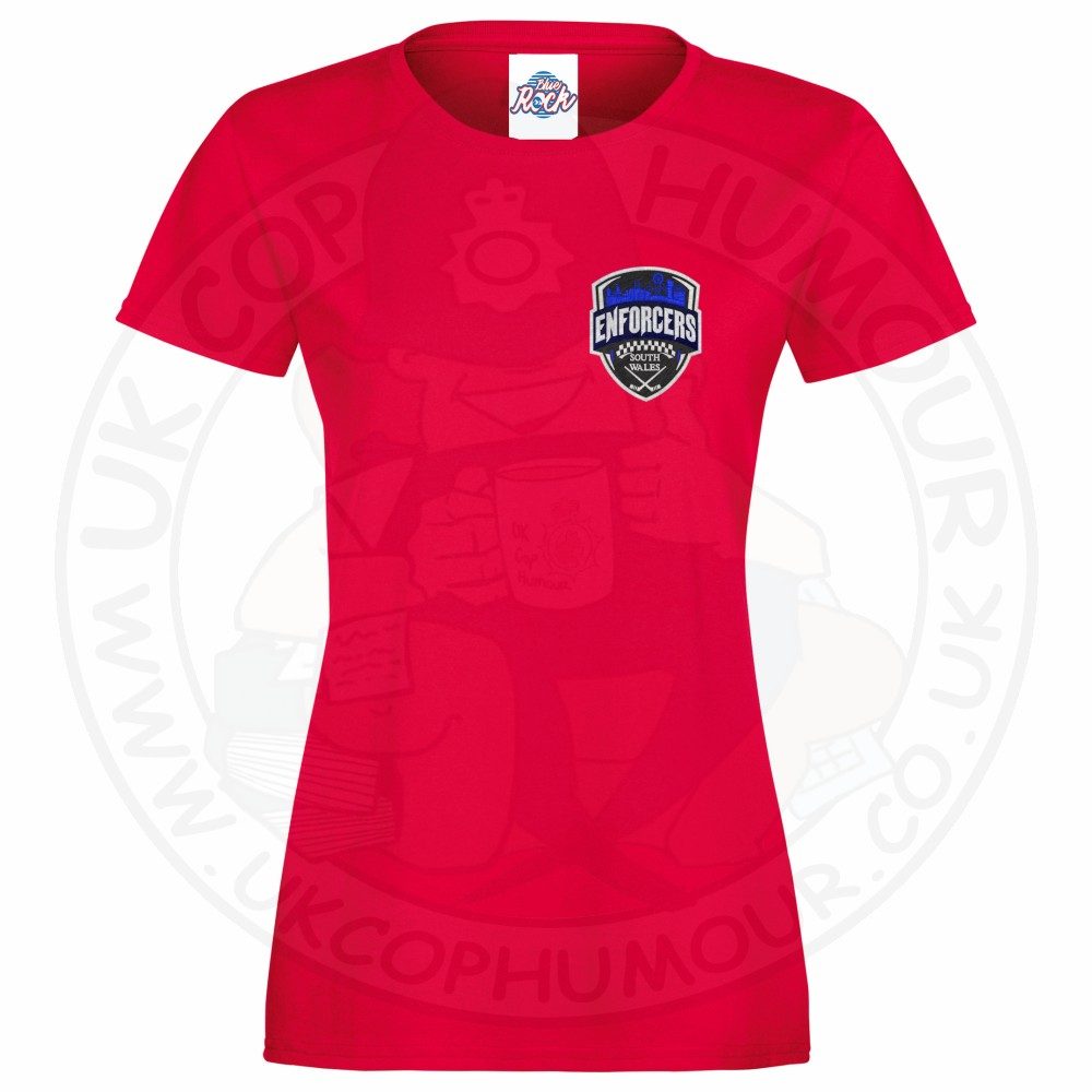 Womens Enforcers Small Logo T-Shirt - Image 8