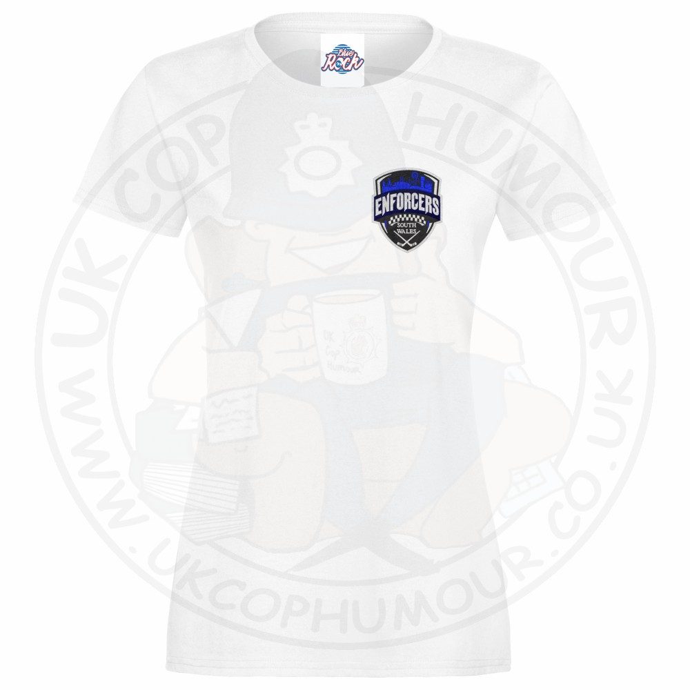 Womens Enforcers Small Logo T-Shirt - Image 9