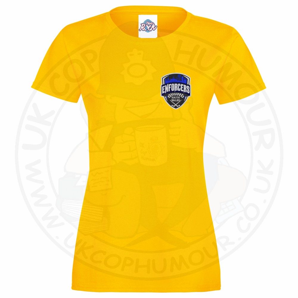 Womens Enforcers Small Logo T-Shirt - Image 10